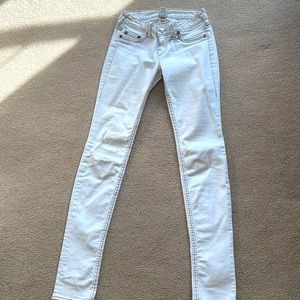 True Religion White Skinny Jeans